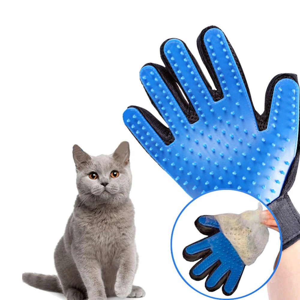 Cat Grooming Glove - Pet Hair Deshedding & Cleaning Brush